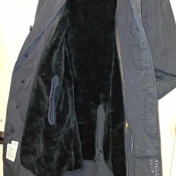 Unbranded (no brand) Men's Vintage ex-Military Black Trench Coat - Picture 4 of 8